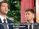 Blind people